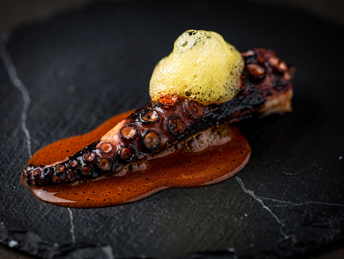 Grilled octopus with potato mousse